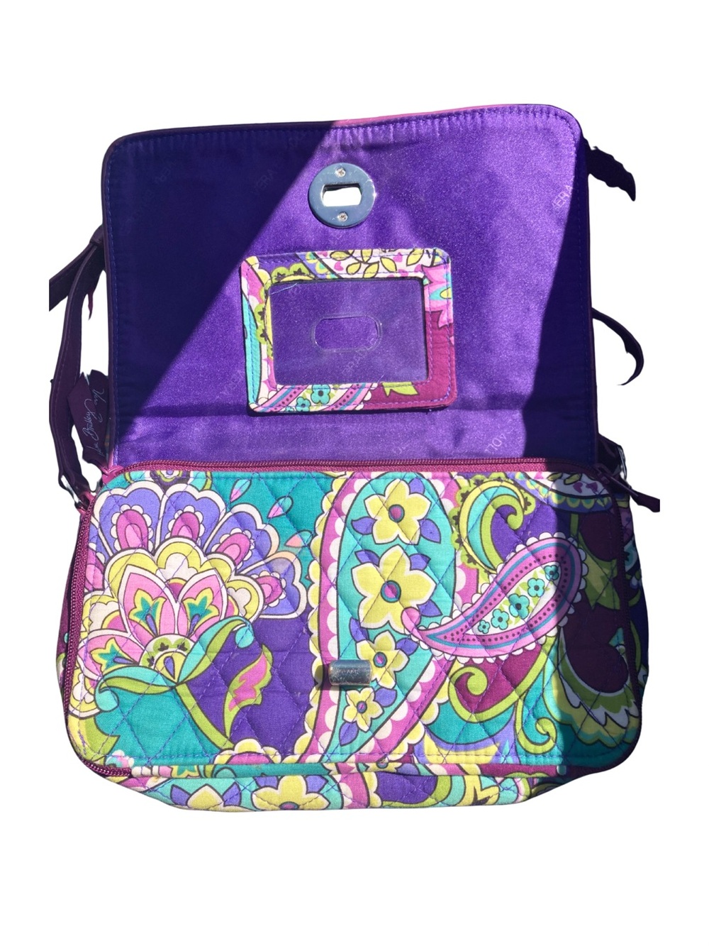 Vera Bradley Pink Multi Quilted Crossbody Bag from “Heather” collection - Picture 3 of 7